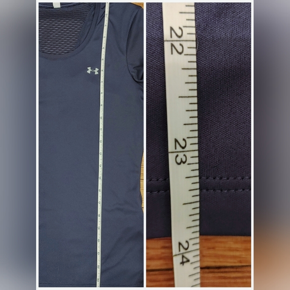Under Armour: ArmourVent HeatGear Tunic Tee – Women’s Small, Smoky Blue - Picture 5 of 6